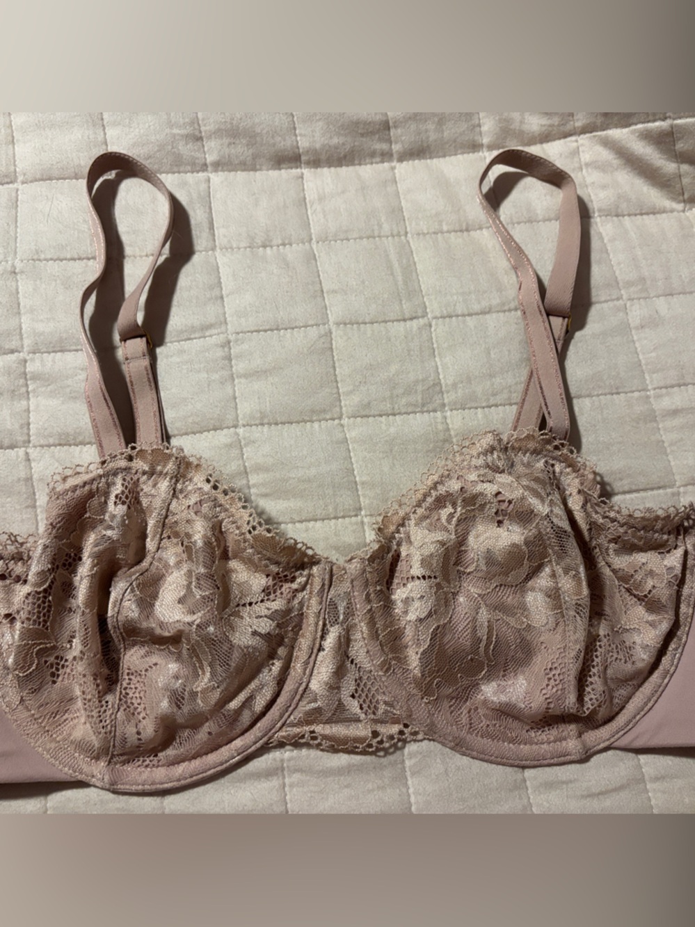 Soma Lace Underwire Bra - Dusty Rose